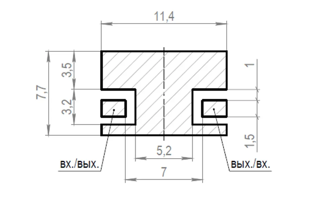 Эскиз посадочного места 